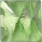 Square Cabochons Flat Back Crystal Glass Stone, Light Green 3 With Silver (50580-Ag-Tw), Czech Republic