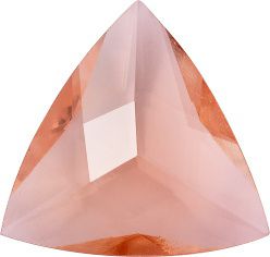 Triangle Faceted Pointed Back (Doublets) Crystal Glass Stone, Pink 1 Transparent (70120-L), Czech Republic