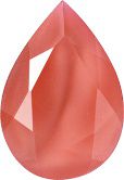 Pear Faceted Pointed Back (Doublets) Crystal Glass Stone, Pink 3 Moonshine (00375), Czech Republic