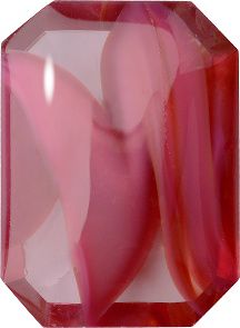 Octagon Cabochons Pointed Back Crystal Glass Stone, Pink 5 Pearl Colours (94000-00030-Tw), Czech Republic