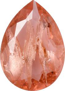 Pear Faceted Pointed Back (Doublets) Crystal Glass Stone, Pink 7 With Silver (70130-L-Ag-Tw), Czech Republic