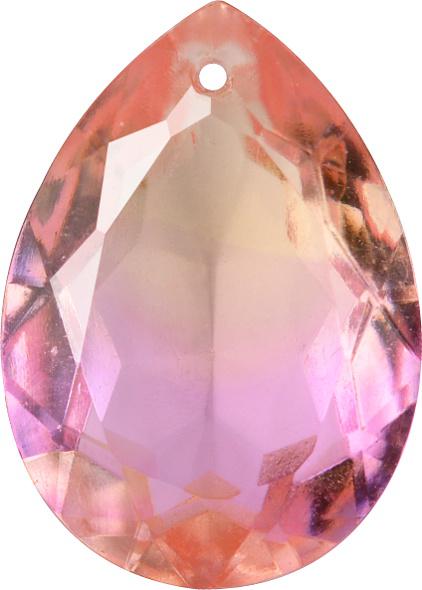 Pear Sew-On Crystal Glass Stone, Pink 7 Multicolours (Bi-11406), Czech Republic