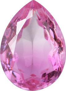 Pear Faceted Pointed Back (Doublets) Crystal Glass Stone, Pink 11 Multicolours (Bi-0003-7010K), Czech Republic