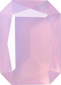 Octagon Faceted Pointed Back (Doublets) Crystal Glass Stone, Pink 10 Milky Colours (Milky-Pink), Czech Republic