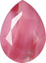 Pear Faceted Pointed Back (Doublets) Crystal Glass Stone, Pink 13 Pearl Colours (74000-00030-Tw), Czech Republic