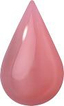 Pear Cabochons Flat Back Crystal Glass Stone, Pink 14 Moonshine (00375), Czech Republic