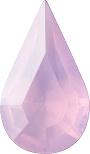 Pear Faceted Pointed Back (Doublets) Crystal Glass Stone, Pink 21 Milky Colours (Milky-Pink), Czech Republic