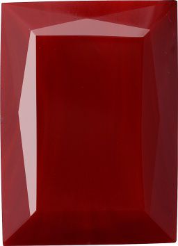 Rectangle Faceted Pointed Back (Doublets) Crystal Glass Stone, Red 1 Opaque (93202-Tw), Czech Republic