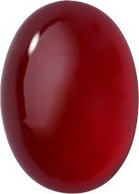 Oval Cabochons Flat Back Crystal Glass Stone, Red 2 Transparent (90080-St), Czech Republic