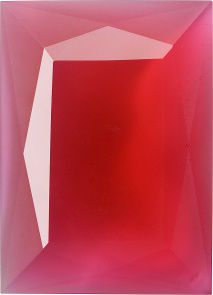 Rectangle Faceted Pointed Back (Doublets) Crystal Glass Stone, Red 5 Milky Colours (04030-70140-K), Czech Republic