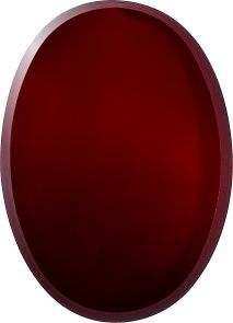 Oval Faceted Flat Back Crystal Glass Stone, Red 5 Transparent (90110-L), Czech Republic
