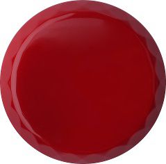 Round Faceted Flat Back Crystal Glass Stone, Red 6 Opaque (93202), Czech Republic