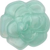 Flower Fancy Crystal Glass Stone, Turquoise 2 Pearl Colours (5401-St), Czech Republic