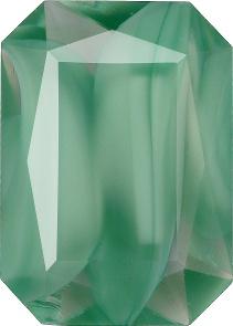 Octagon Faceted Pointed Back (Doublets) Crystal Glass Stone, Turquoise 2 Pearl Colours (54040-00030-Tw), Czech Republic