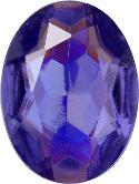Oval Faceted Pointed Back (Doublets) Crystal Glass Stone, Violet 9 Transparent With Ab (20510-L-St-Abb), Czech Republic