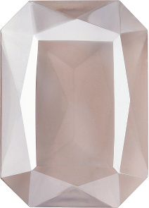 Octagon Faceted Pointed Back (Doublets) Crystal Glass Stone, Violet 14 Transparent With Blue Hematite (20000-Bh), Czech Republic