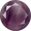 Round Faceted Pointed Back (Doublets) Crystal Glass Stone, Violet 15 Moonshine (00444), Czech Republic