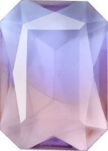 Octagon Faceted Pointed Back (Doublets) Crystal Glass Stone, Violet 15 Multicolours (Bi-11412), Czech Republic