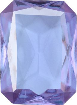 Octagon Faceted Pointed Back (Doublets) Crystal Glass Stone, Violet 15 Transparent (20310), Czech Republic