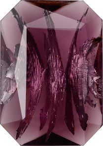 Octagon Faceted Pointed Back (Doublets) Crystal Glass Stone, Violet 16 With Silver (20060-Ag-Tw), Czech Republic