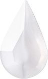 Pear Faceted Pointed Back (Doublets) Crystal Glass Stone, White 6 Milky Colours (Milky-White), Czech Republic