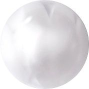 Round Cabochons Flat Back Crystal Glass Stone, White 6 Pearl Colours (04030-00030-Tw), Czech Republic