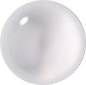 Round Cabochons Flat Back Crystal Glass Stone, White 6 Moonshine (00375), Czech Republic