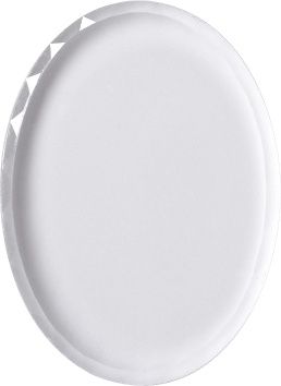 Oval Faceted Flat Back Crystal Glass Stone, White 7 Transparent (00030), Czech Republic