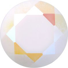 Round Faceted Pointed Back (Doublets) Crystal Glass Stone, White 9 Opaque With Ab, Polished (030000-Abp), Czech Republic