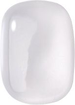 Rounded Octagon Cabochons Flat Back Crystal Glass Stone, White 10 Moonshine (00375), Czech Republic