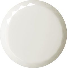 Round Faceted Flat Back Crystal Glass Stone, White 11 Opaque (030000-K), Czech Republic