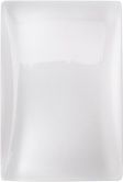 Rectangle Cabochons Flat Back Crystal Glass Stone, White 12 Moonshine (00375), Czech Republic