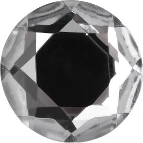 Round Faceted Flat Back Crystal Glass Stone, White 12 Transparent With Gold Foil (000300-Gf), Czech Republic
