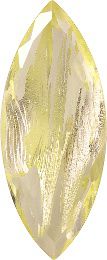 Navette Faceted Pointed Back (Doublets) Crystal Glass Stone, Yellow 3 With Silver (80100-Ag-Tw), Czech Republic