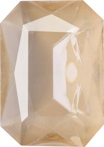 Octagon Faceted Pointed Back (Doublets) Crystal Glass Stone, Yellow 4 Transparent With Honey (000300-Ho), Czech Republic