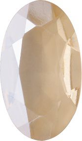 Oval Faceted Pointed Back (Doublets) Crystal Glass Stone, Yellow 4 Transparent With Honey (000300-Ho), Czech Republic
