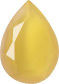 Pear Faceted Pointed Back (Doublets) Crystal Glass Stone, Yellow 8 Moonshine (01192), Czech Republic