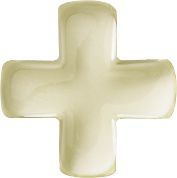 Cross Fancy Crystal Glass Stone, Yellow 11 Transparent (80100), Czech Republic