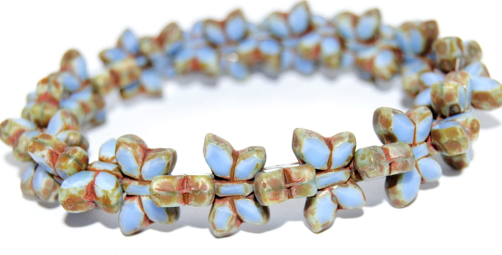 Table Cut Butterfly Beads, 67514 Stain Strong (67514-86805), Glass, Czech Republic