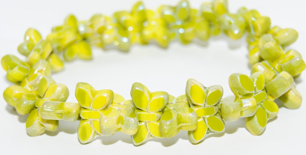 Table Cut Butterfly Beads, 87553 Ab2Xside (87553-AB2XSIDE), Glass, Czech Republic