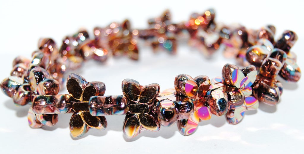 Table Cut Butterfly Beads, K1119 (K1119), Glass, Czech Republic