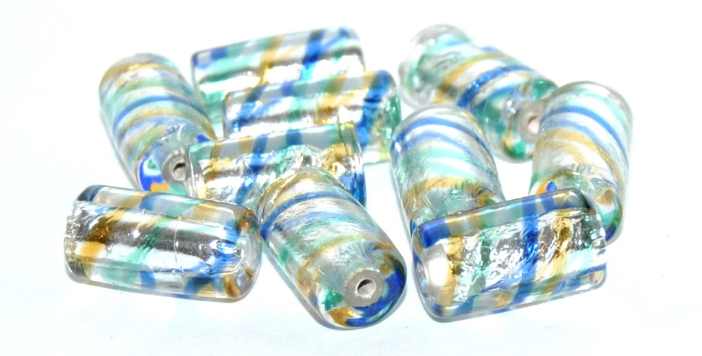 Roller Lampwork Glass Handmade Beads, (C), Glass, Czech Republic