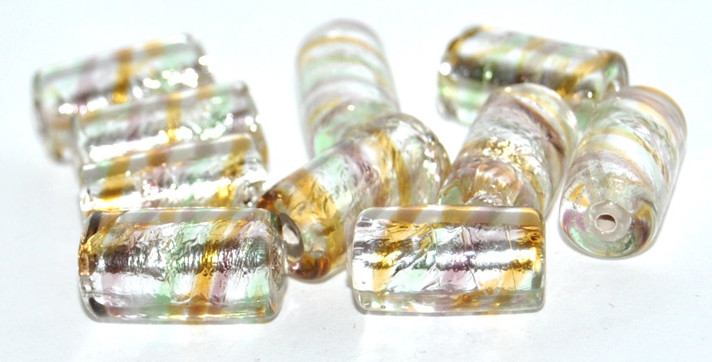 Roller Lampwork Glass Handmade Beads, (J), Glass, Czech Republic
