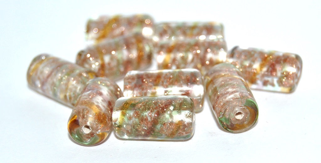 Roller Lampwork Glass Handmade Beads, (L), Glass, Czech Republic