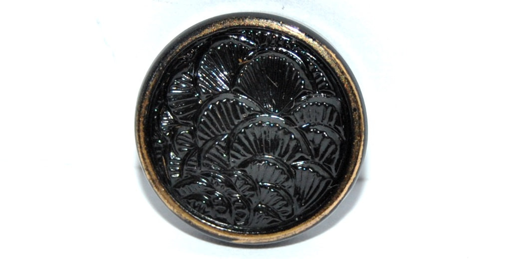 Czech Glass Hand Made Button Knob, Kb 110 (KB-110), Glass, Czech Republic