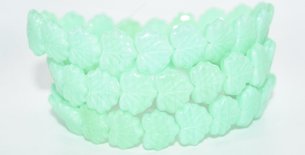 Grape Leaf Pressed Beads, Copper Lined (54200), Glass, Czech Republic