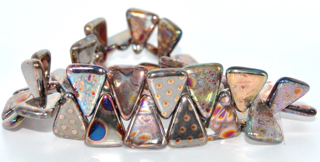 Pressed Beads, Crystal Mixed Colors 2 (00030-MIX-2), Glass, Czech Republic