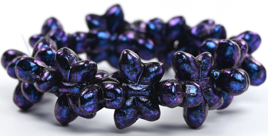 Simple Butterfly Pressed Glass Beads,86966 (86966), Glass, Czech Republic