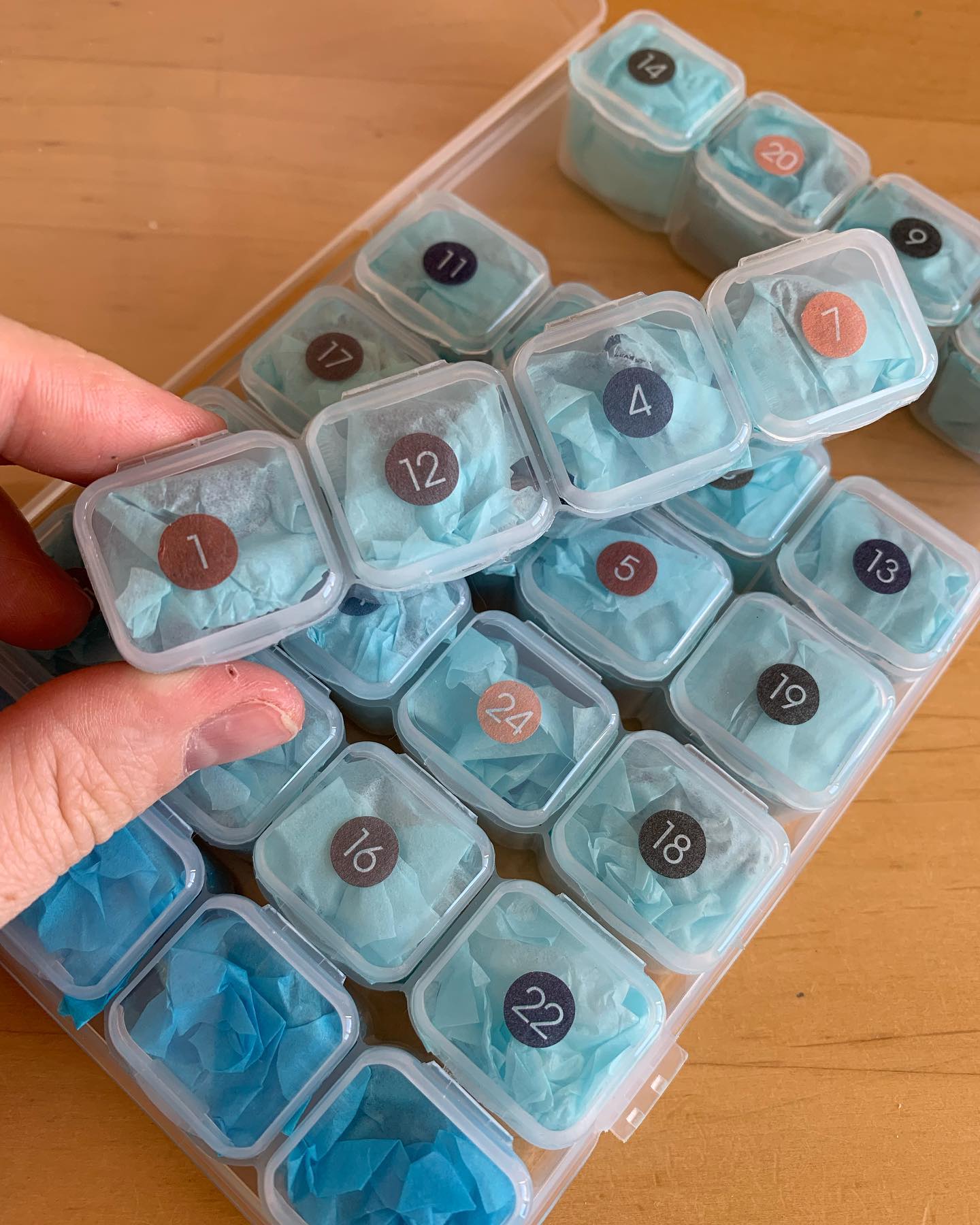 OUTLET Czech Glass Beads Advent Calendar – 24 Days, 28 Unique Bead Designs