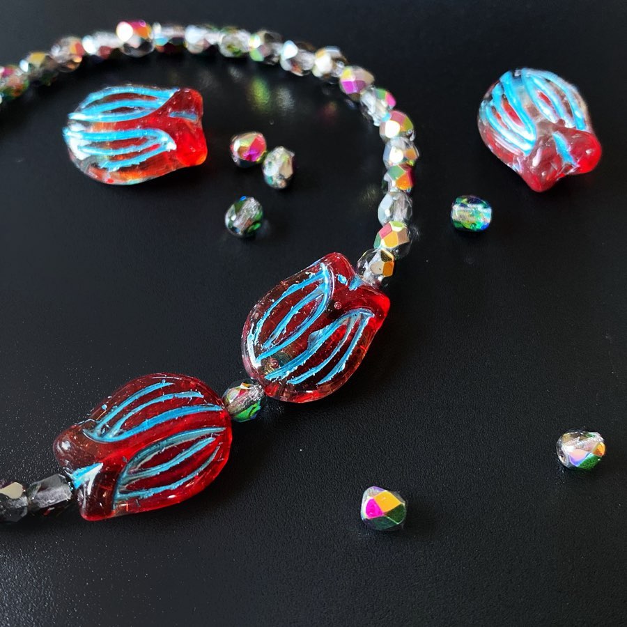 OUTLET Czech Glass Beads Advent Calendar – 24 Days, 28 Unique Bead Designs